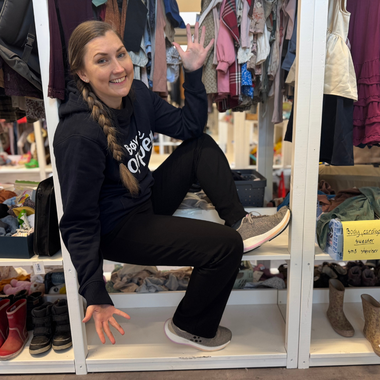 Michelle, indehvaer af Børneloppen Horsens