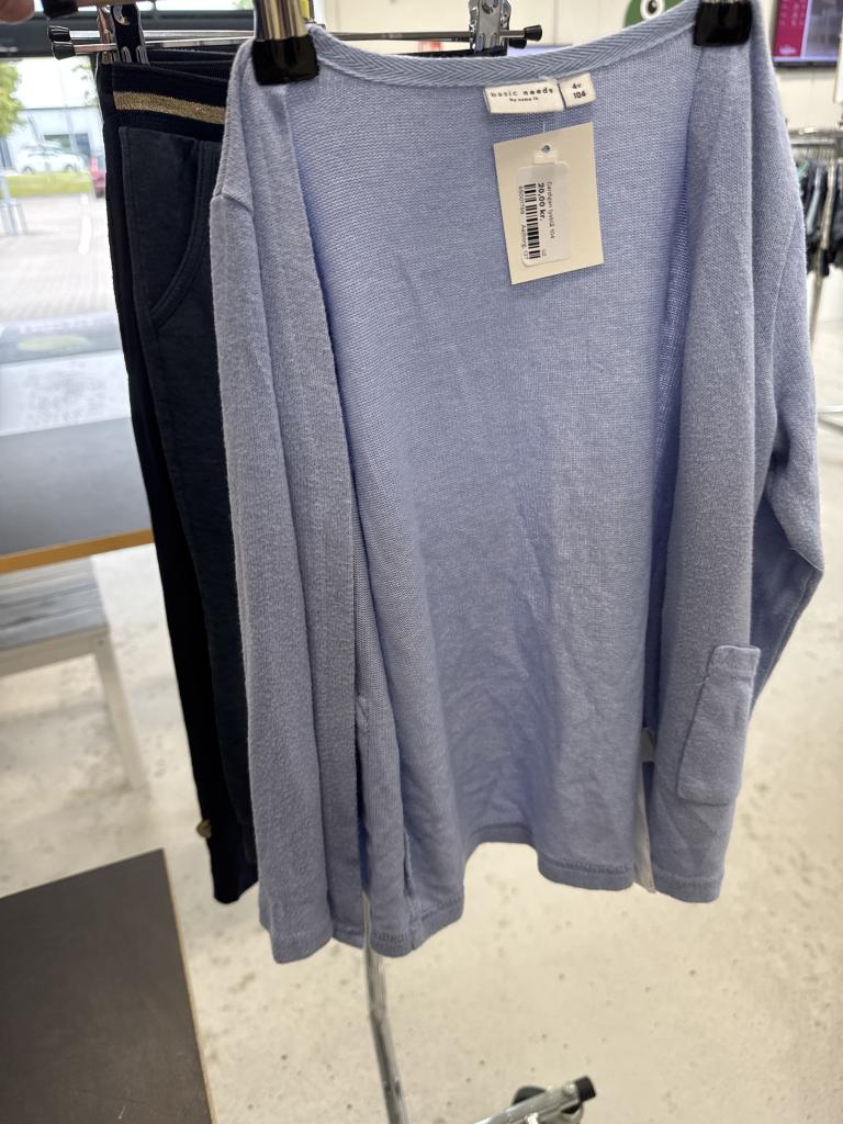 Cardigan lysblå 104