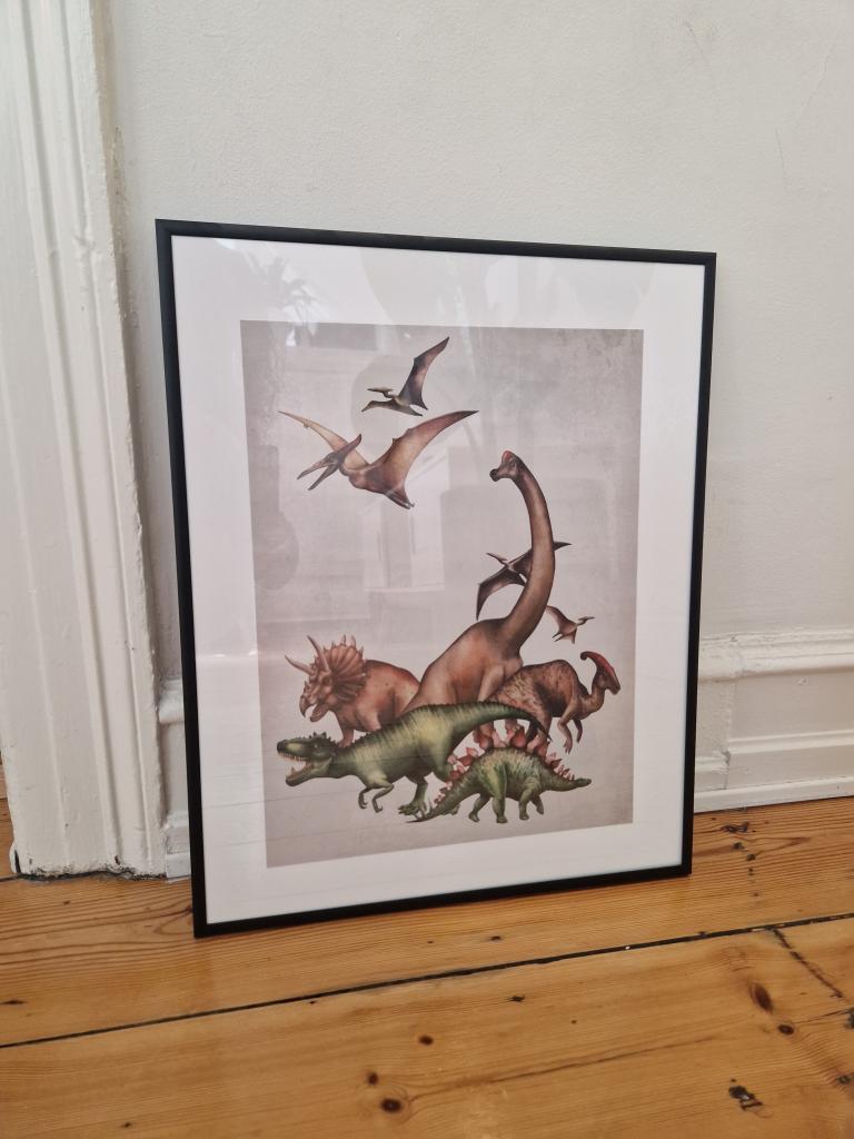 Dino plakat + ramme