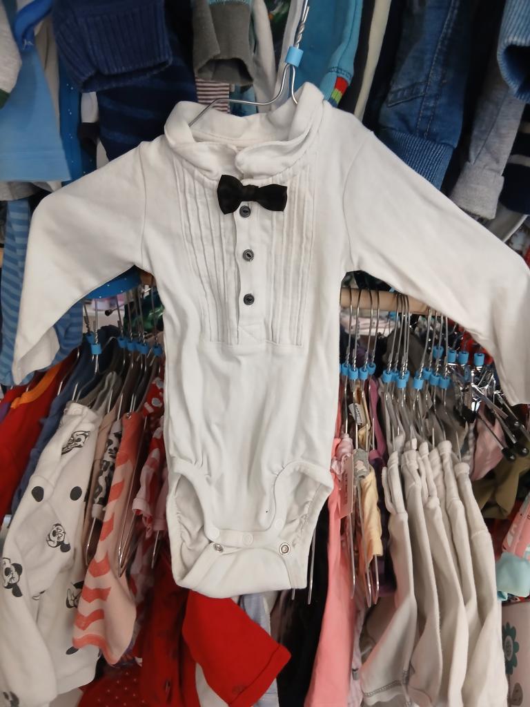 Hm hvid tux body 68