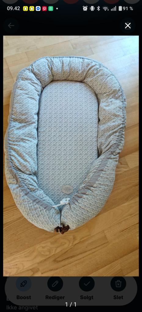 FIlibabba babynest grå