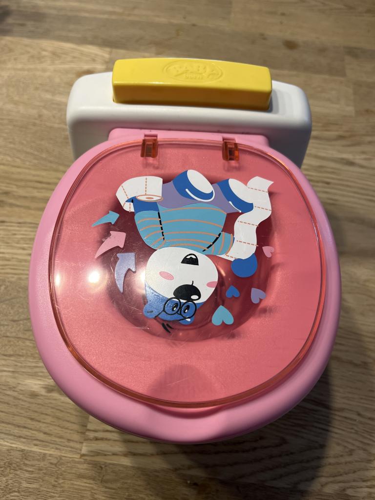 Dukke wc med lyd