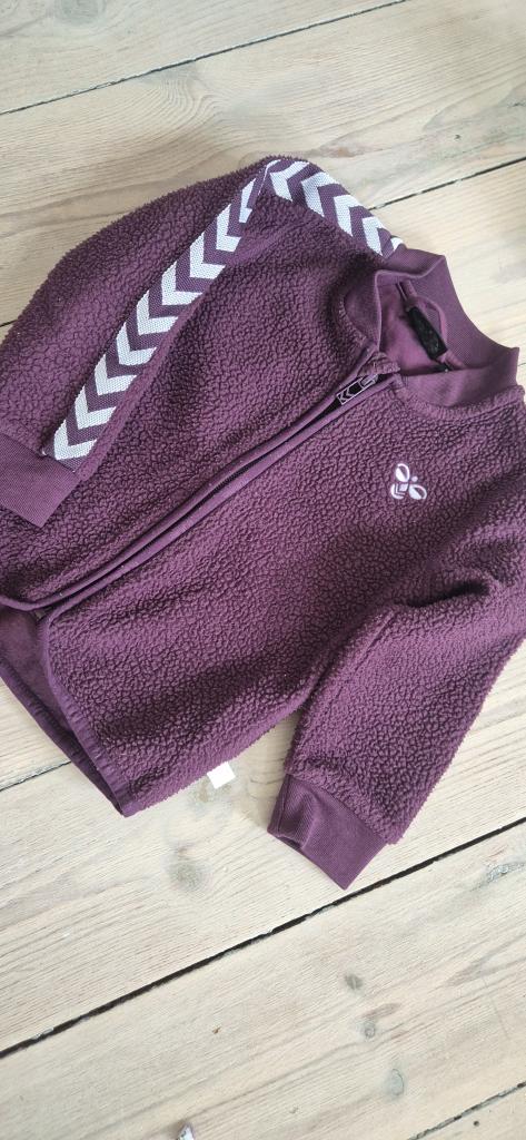 Hummel lilla fleecetrøje 92