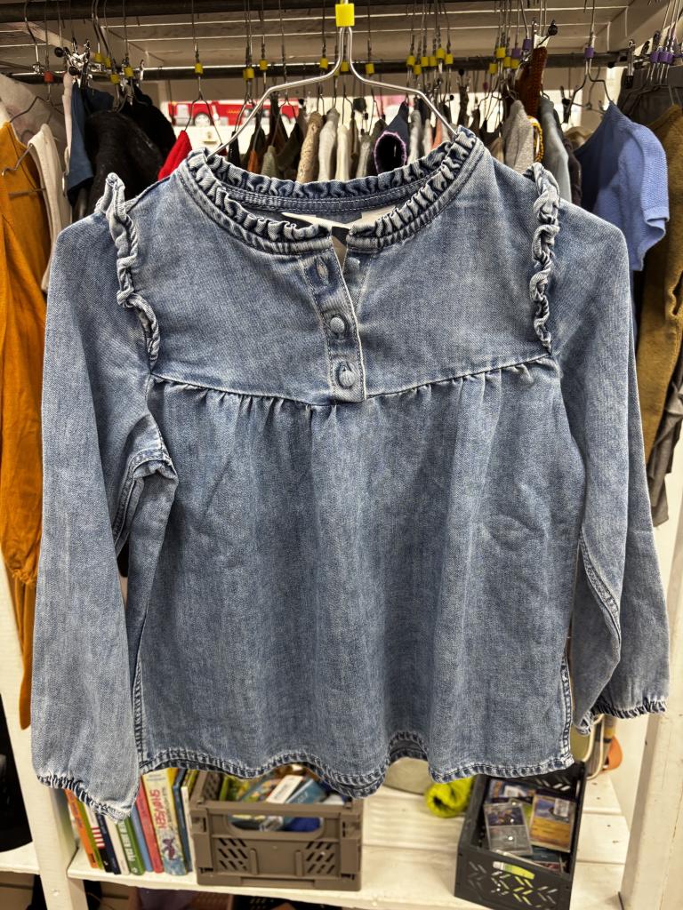 HM denim skjorte 128
