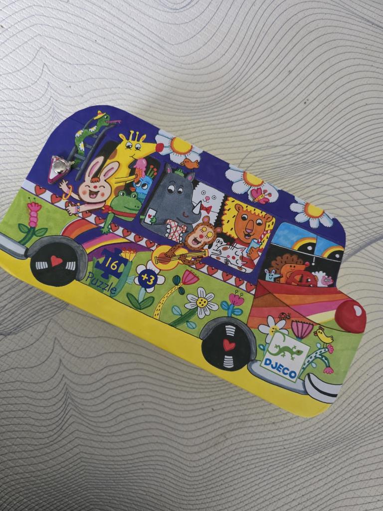 Djeco bus puslespil