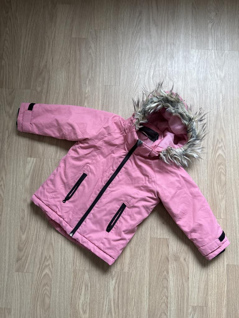 H&M pink vinterjakke 98