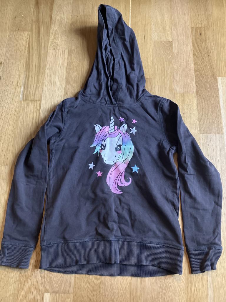 Unicorn hoodie 134/140
