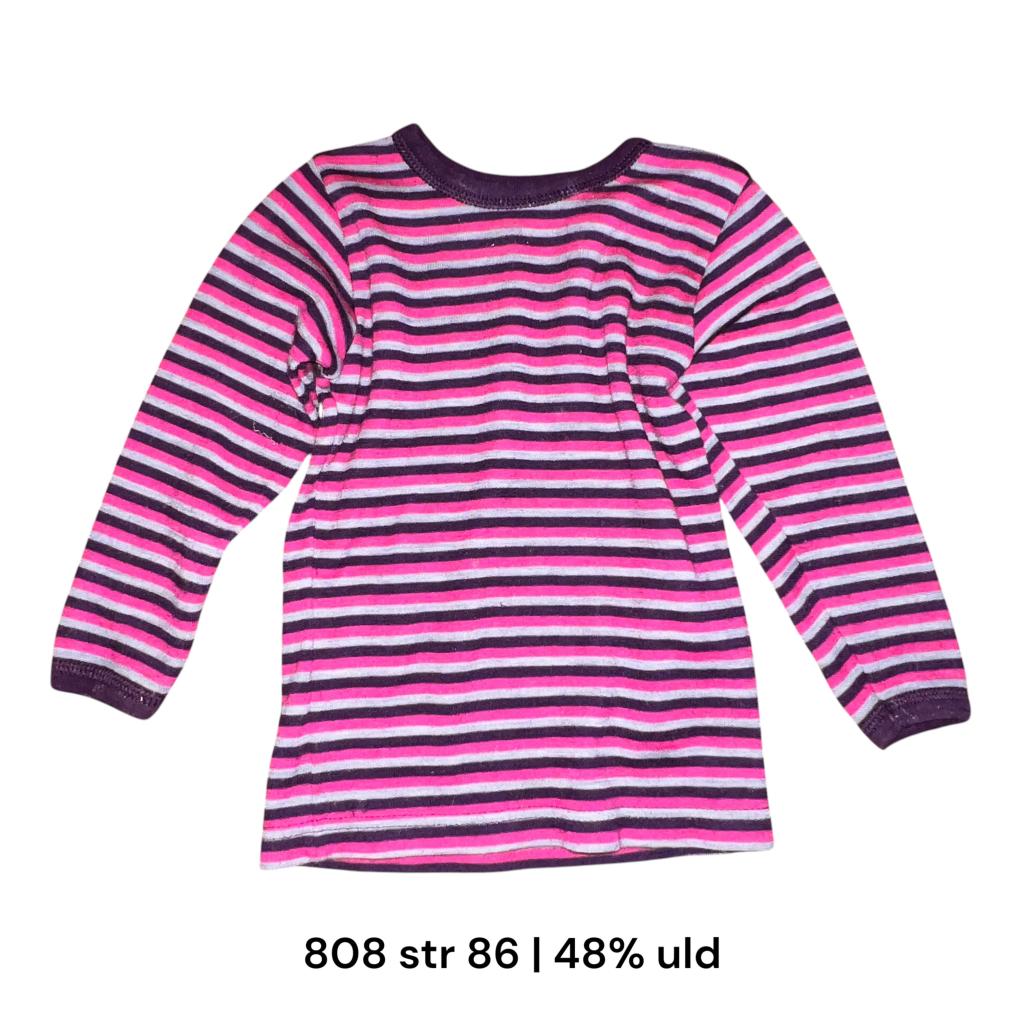 808/86 uldbluse stribet
