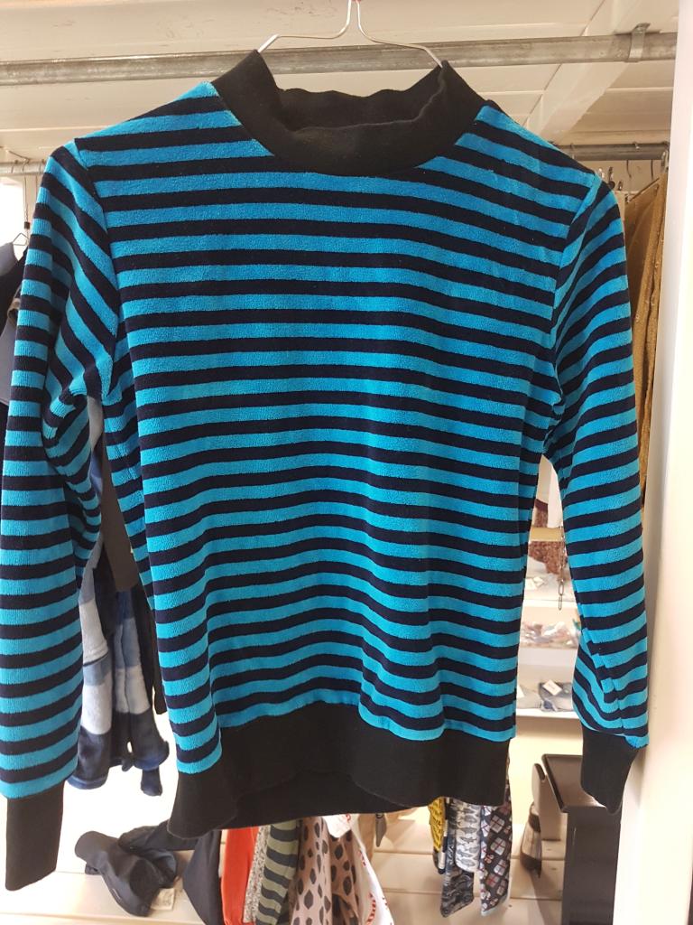 Bluse stribet 7/8 år