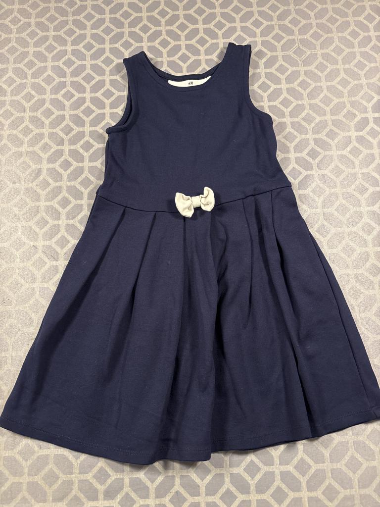 H&M kjole blå 110/116