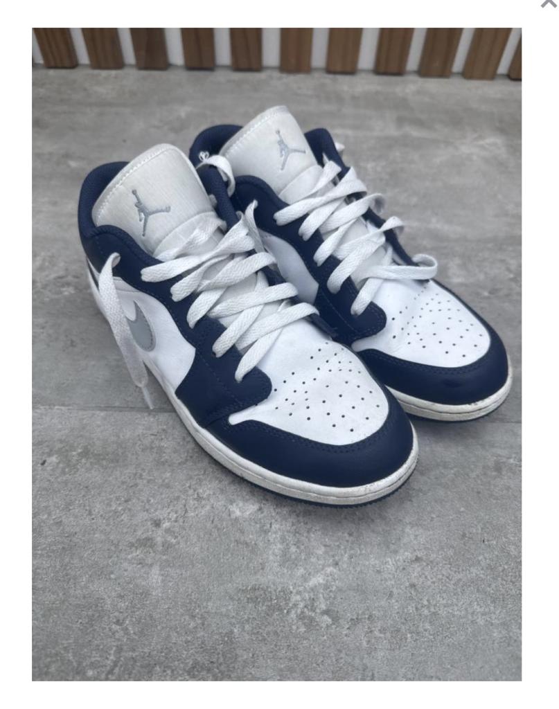 Jordans hvid blå 39