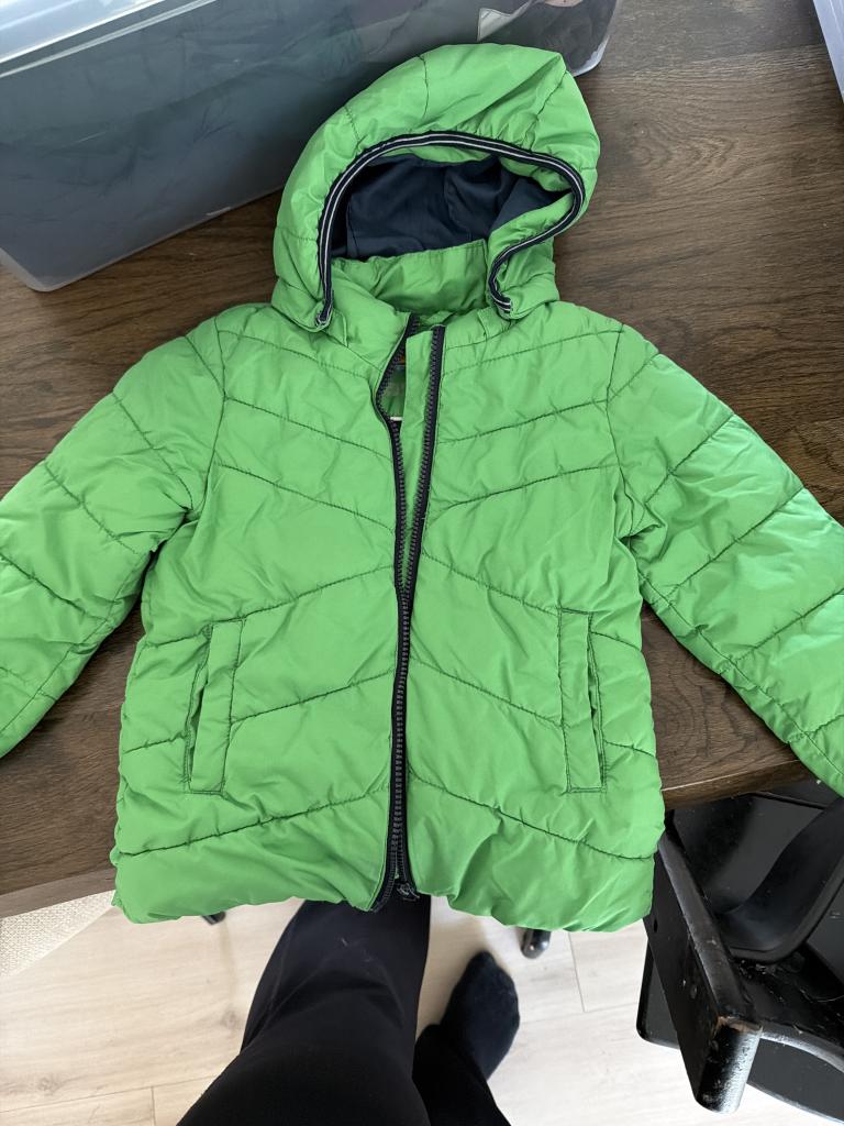 Grøn dunjakke 98