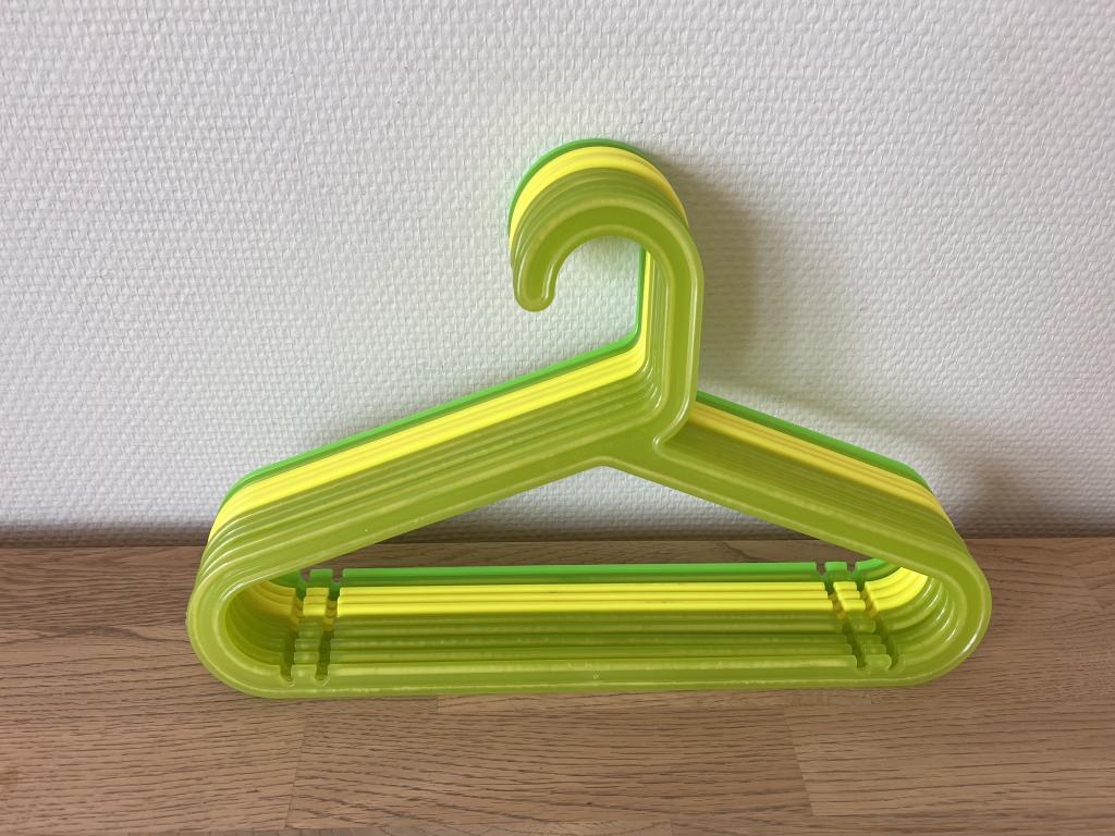 10 bøjler Grøn/Gul