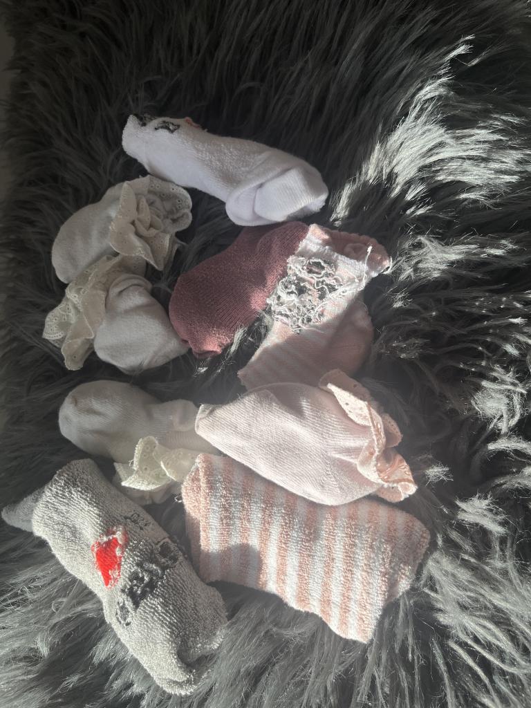 9stk strømper 0-6 m