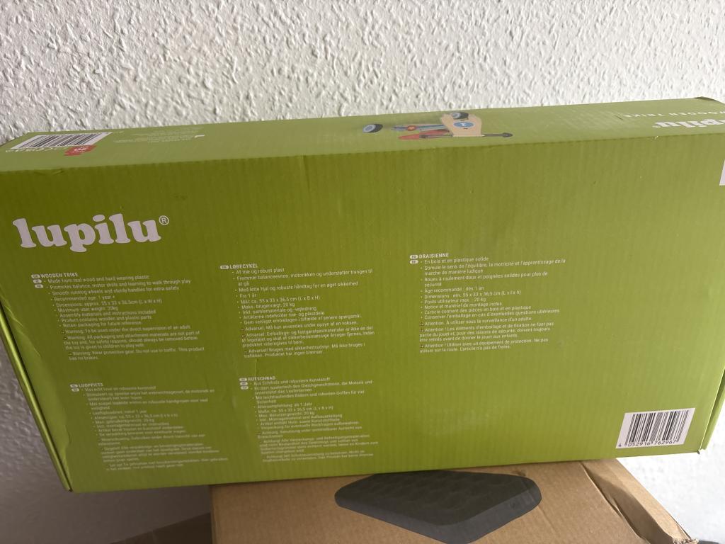 Træ løbecykel ny