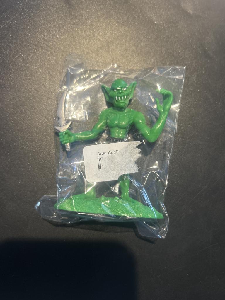 Grøn goblin figur