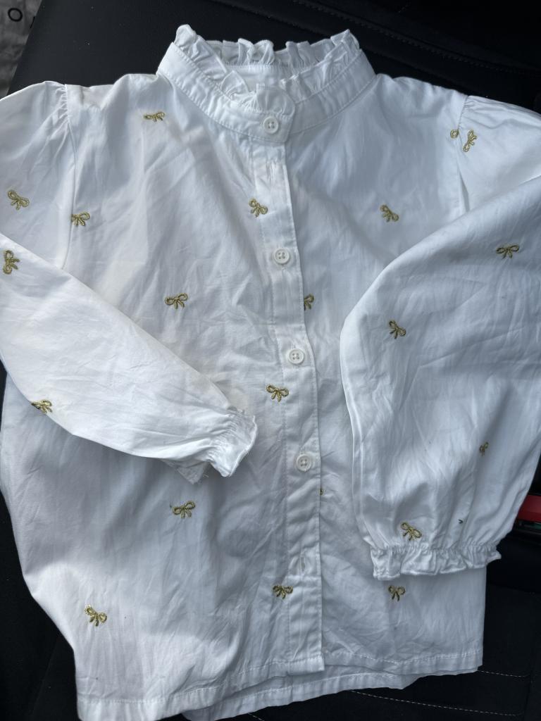 H&M skjorte guld str. 104