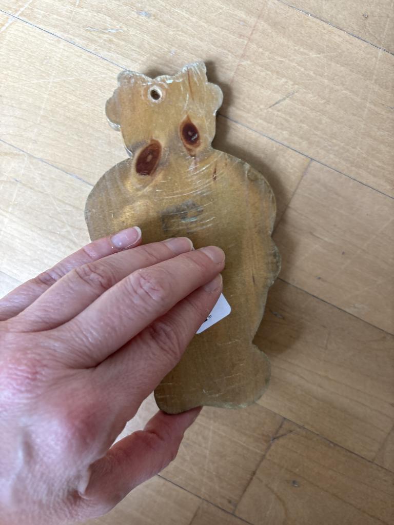 Træ knagerække bamse