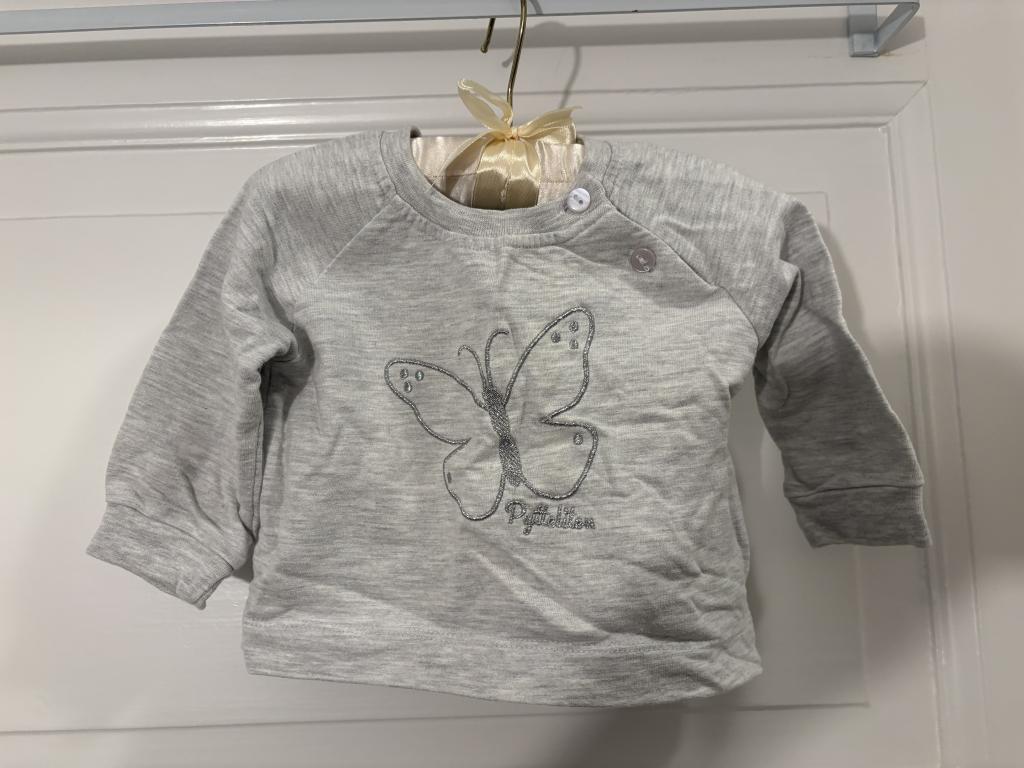 Grå Pytteliten bluse