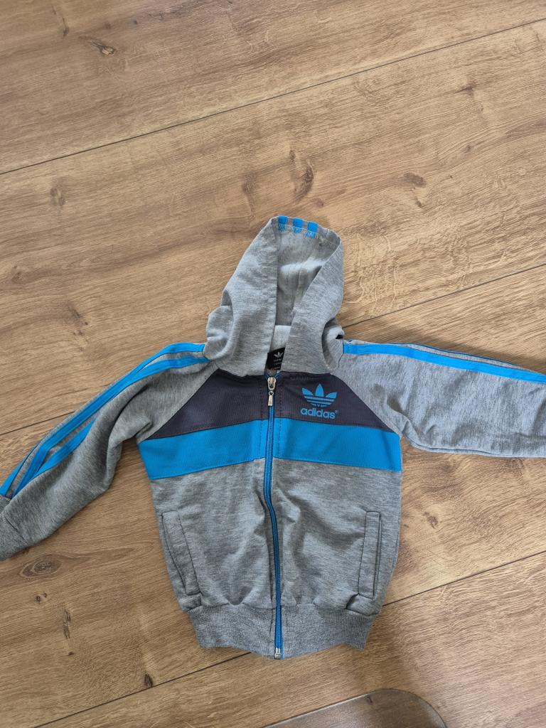 Adidas sweat grå/blå 92