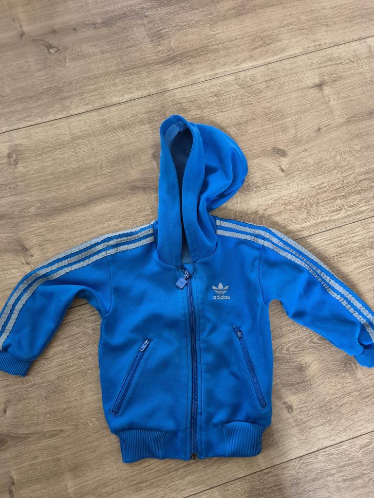 Adidas hættebluse blå92