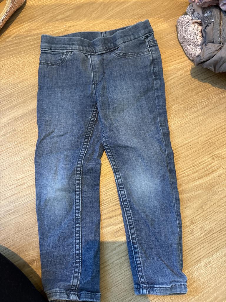 Blå denim leggings