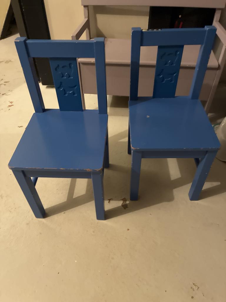 Blå børnestole