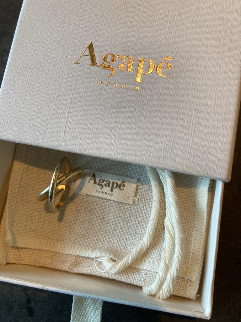 Agape guldbelagt ringOS