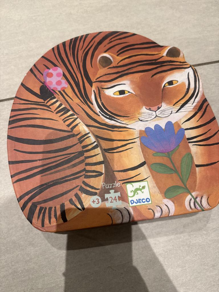 Djeco tiger puslespil talt