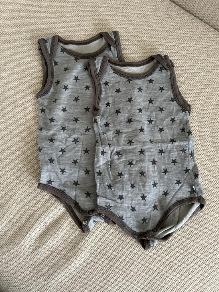 2x Grå bodystockings