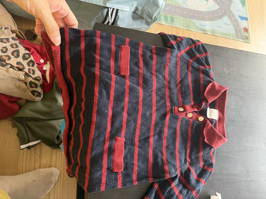 H&M stribet bluse