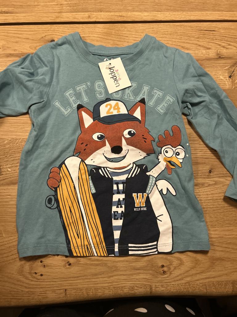 C&A bluse med ræv