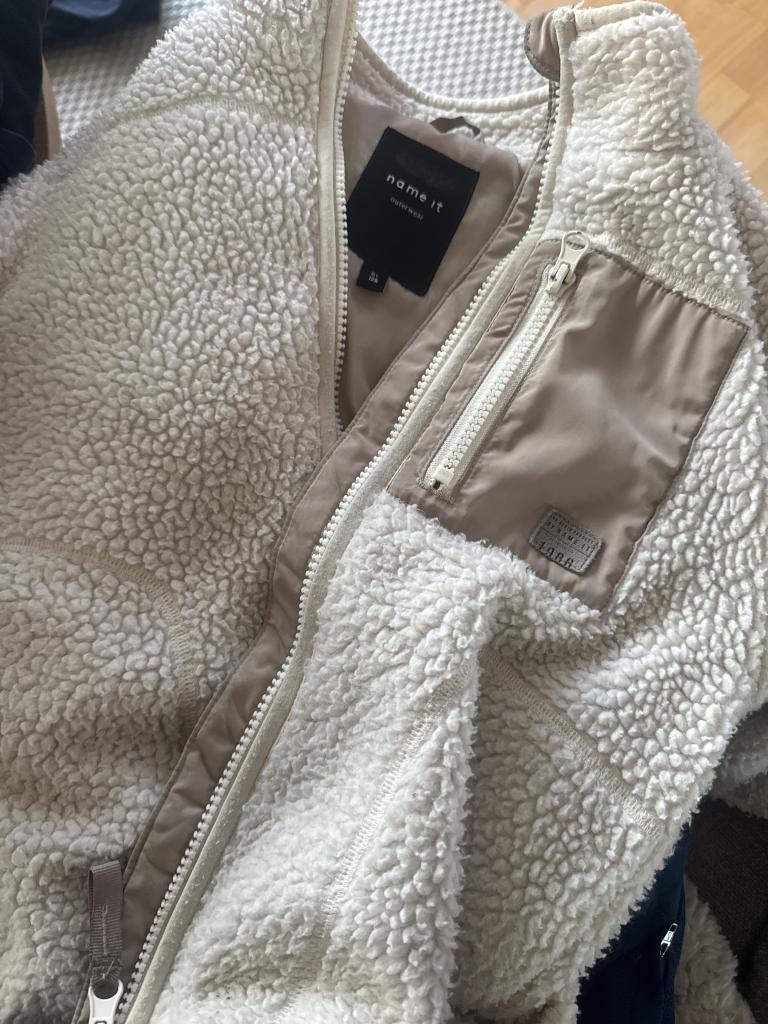 Name it fleece 8y hvid