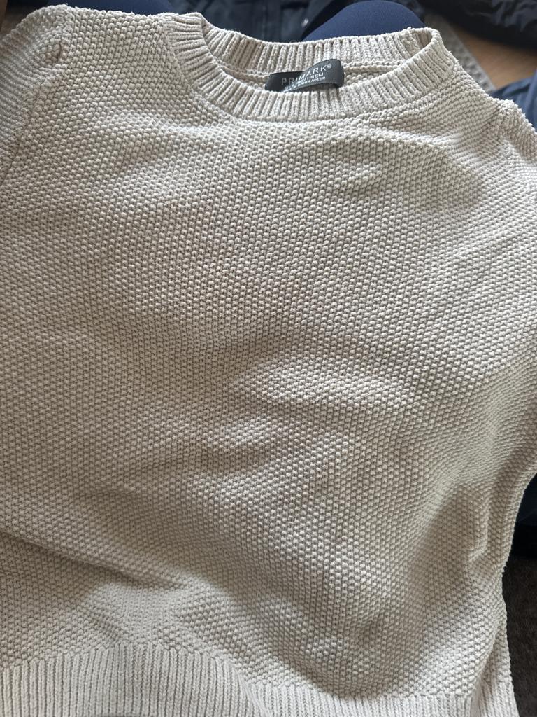 Beige strik 5/6y