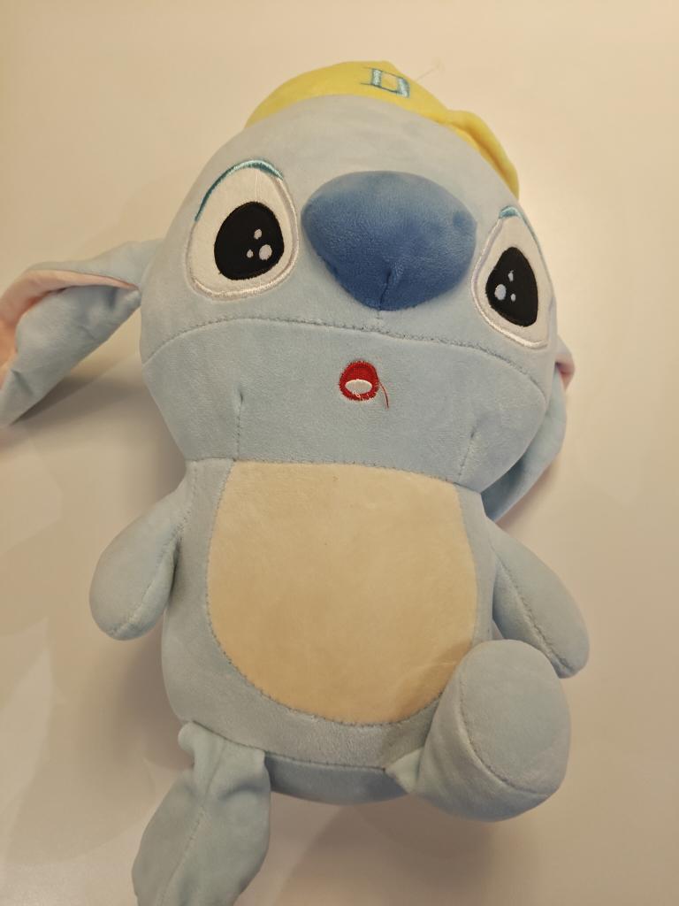 Blå 'Stitch' bamse