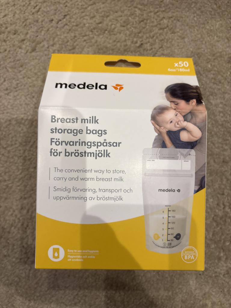 Medela poser til mælk