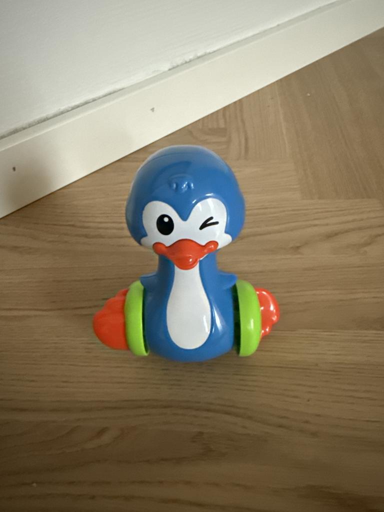 Blå legetøjsfugl