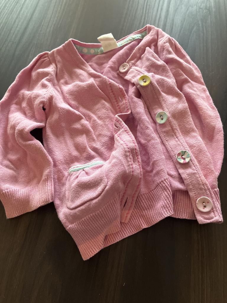 H&M lyserød cardigan 80
