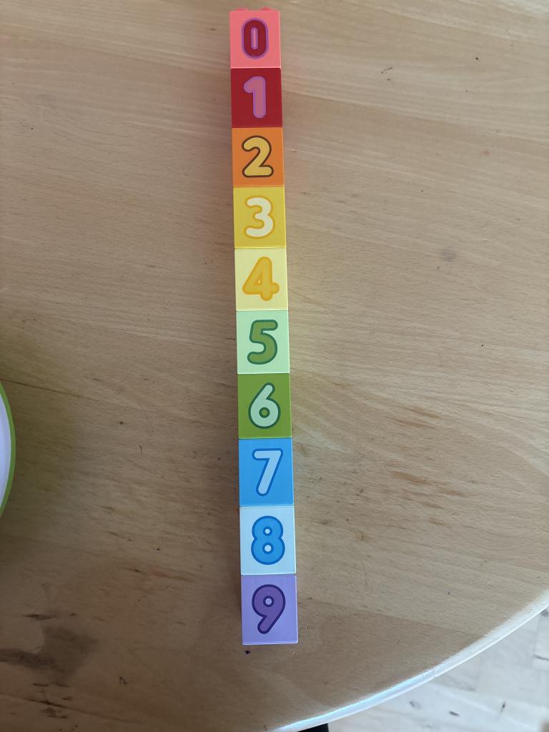 LEGO tårn med tal