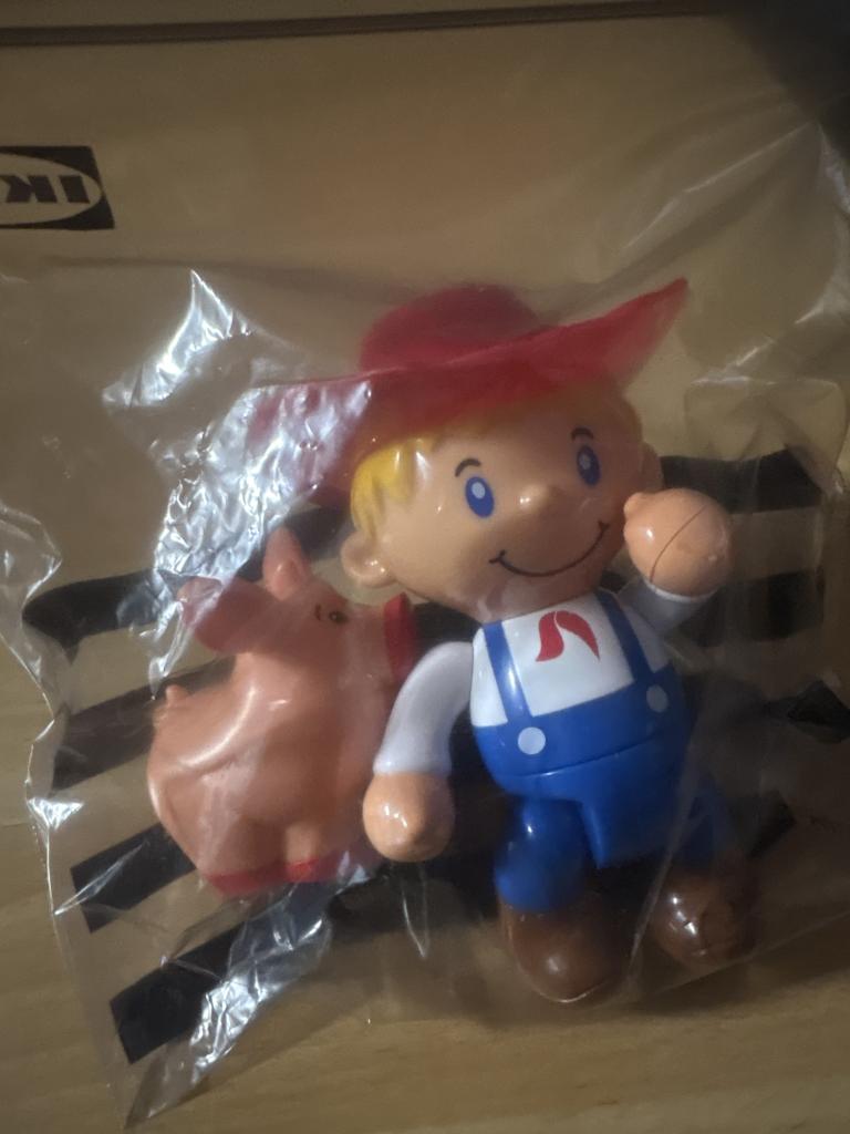 Bondefigur med gris