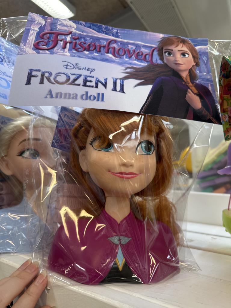 Frozen Anna frisørhoved