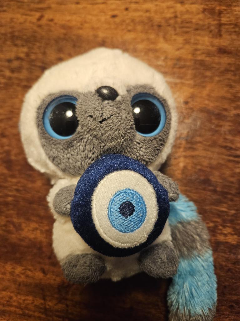 Bamse med blå øjne