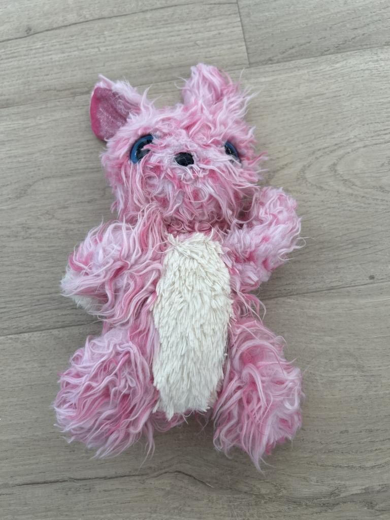 Lyserød bamse