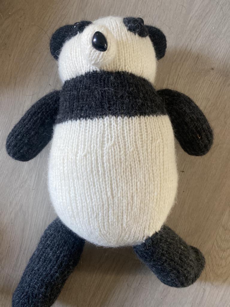 Sort/hvid bamse