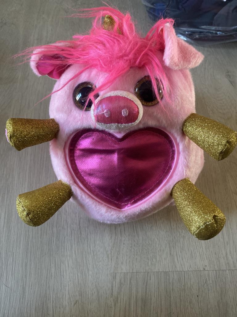 Lyserød gris bamse