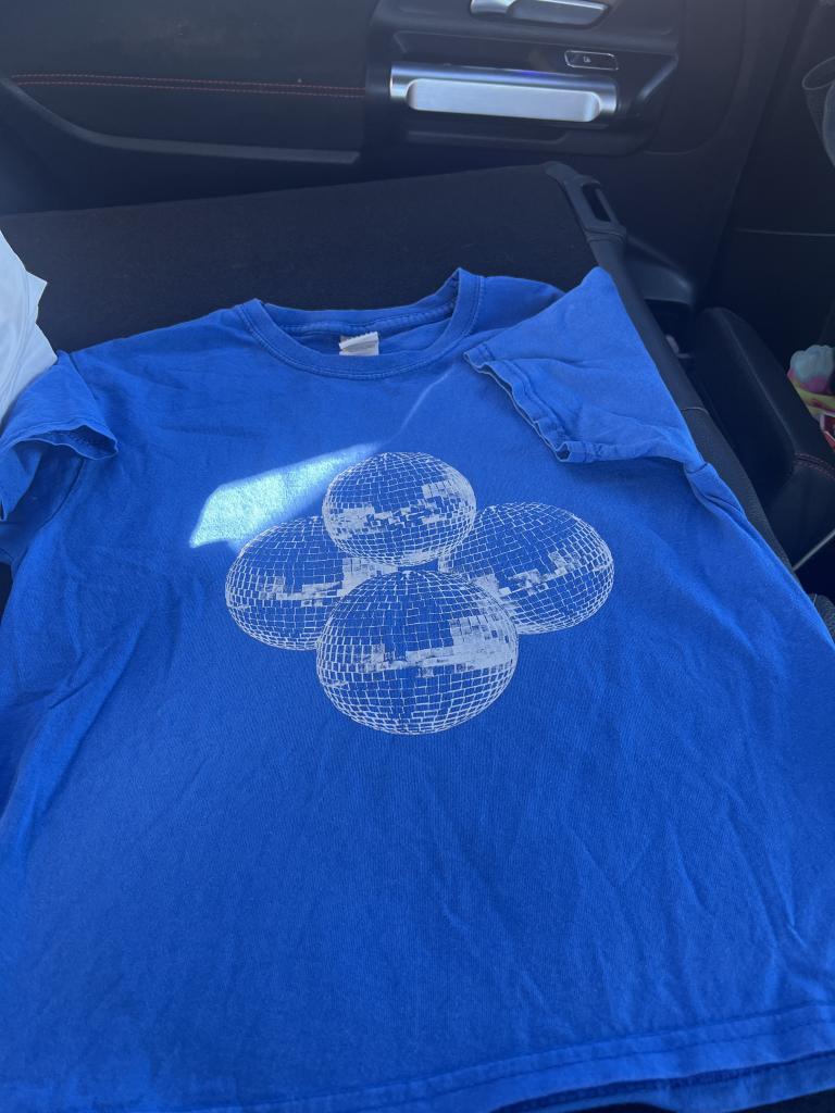 Blå T-shirt med print