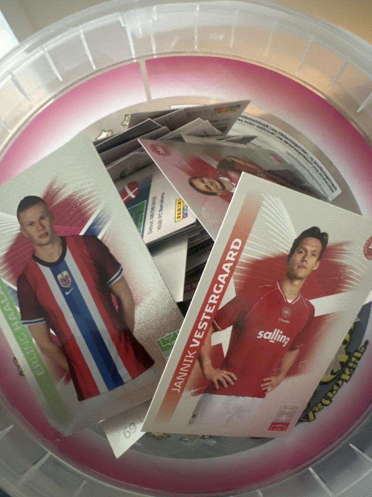 Fodboldkort spand