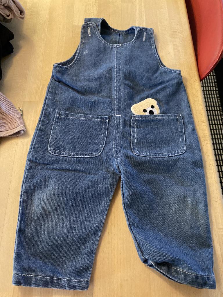 Blå denim heldragt