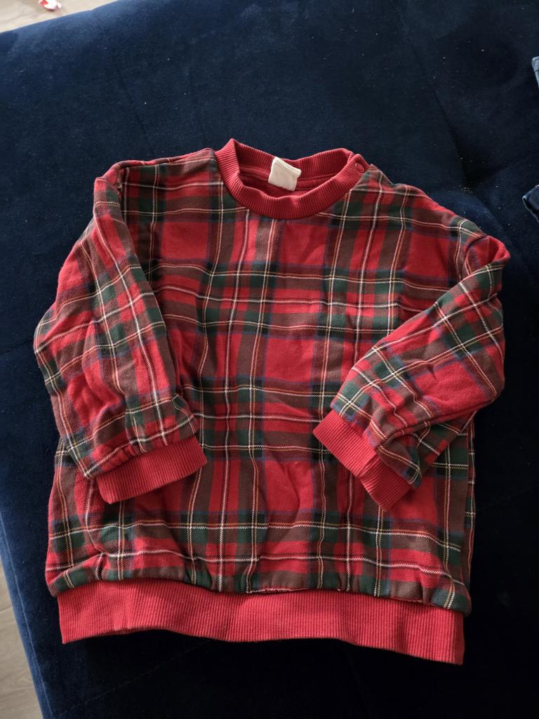 H&M sweat rødgrøn 86