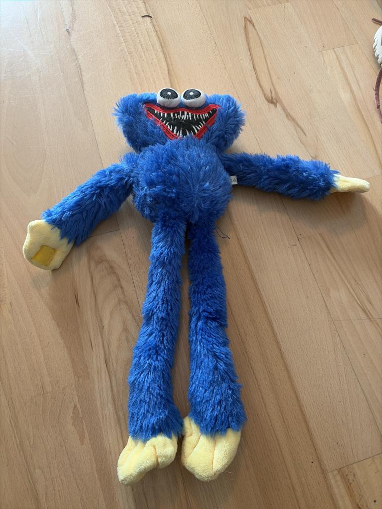 Blå Huggy Wuggy bamse